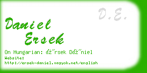 daniel ersek business card